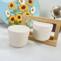 300ml Frosted PP Jar with Screw Cap Includes Spoon-for Cleansing Masks Makeup Remover Hair Masks Hair Wax Mud Masks
