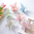 New Korean Hair Accessories Women Butterfly Design Acetate Glittering Hair Claw 7cm Clips Fashion Sweet Hair Clip for  Girls