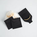 7x7cm Mini Small Microfiber Envelope Pouch New Fashion Personalized Black Jewelry Container for Earrings Ring Gift Bag