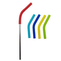 8mm Silicone Straw Tips Stainless Steel Drinking Straws Covers Metal Straw Tips
