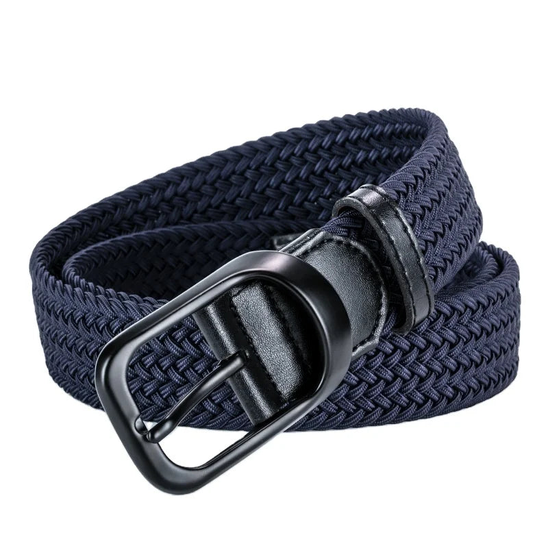 Wholesale Custom Alloy Zinc Men's Stretch Reversible Golf Belt