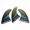 RISECE PMI Core Surfboard Fins Carbon Fiber Quilhas Lightweight Floatable Surf Fin Single Tab PMI Carbon Fin Thruster Set
