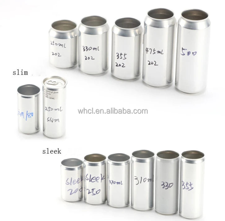 #202 Easy Open Aluminum 190-500ml Ring-pull Customized Printing Tea Soda Beer Beverage Can with Lids