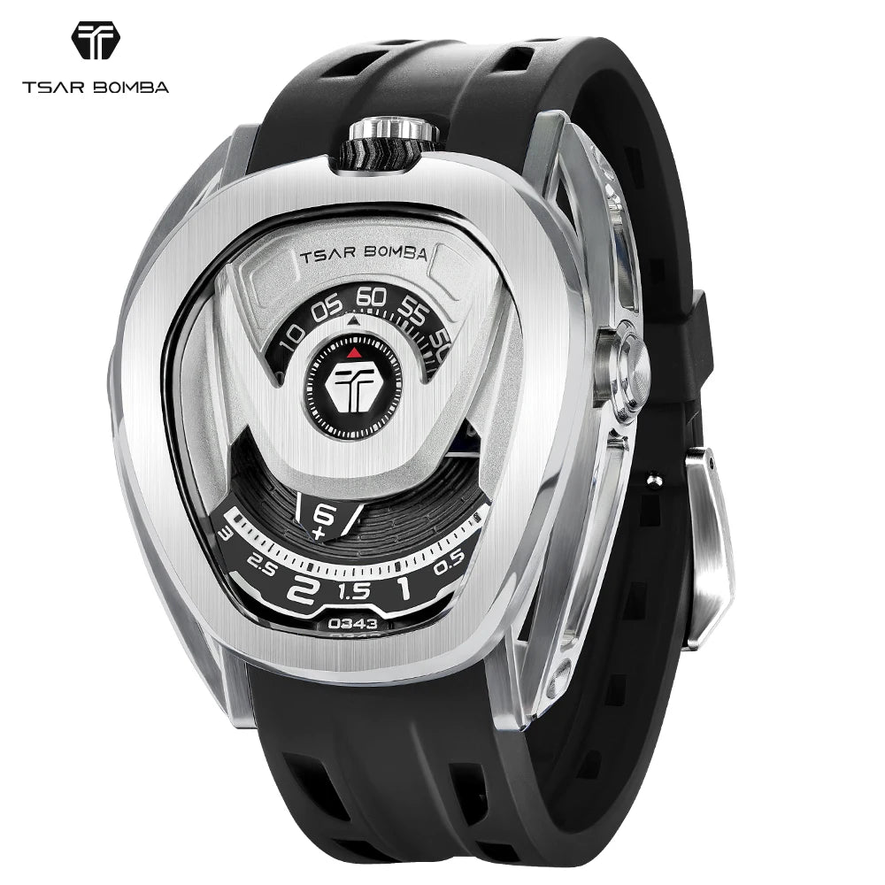 Luxury Miyota Automatic Diver Men's Mechanical Watch 40MM Stainless Steel Sapphire Crystal Luminous Waterproof 100M Rubber Band
