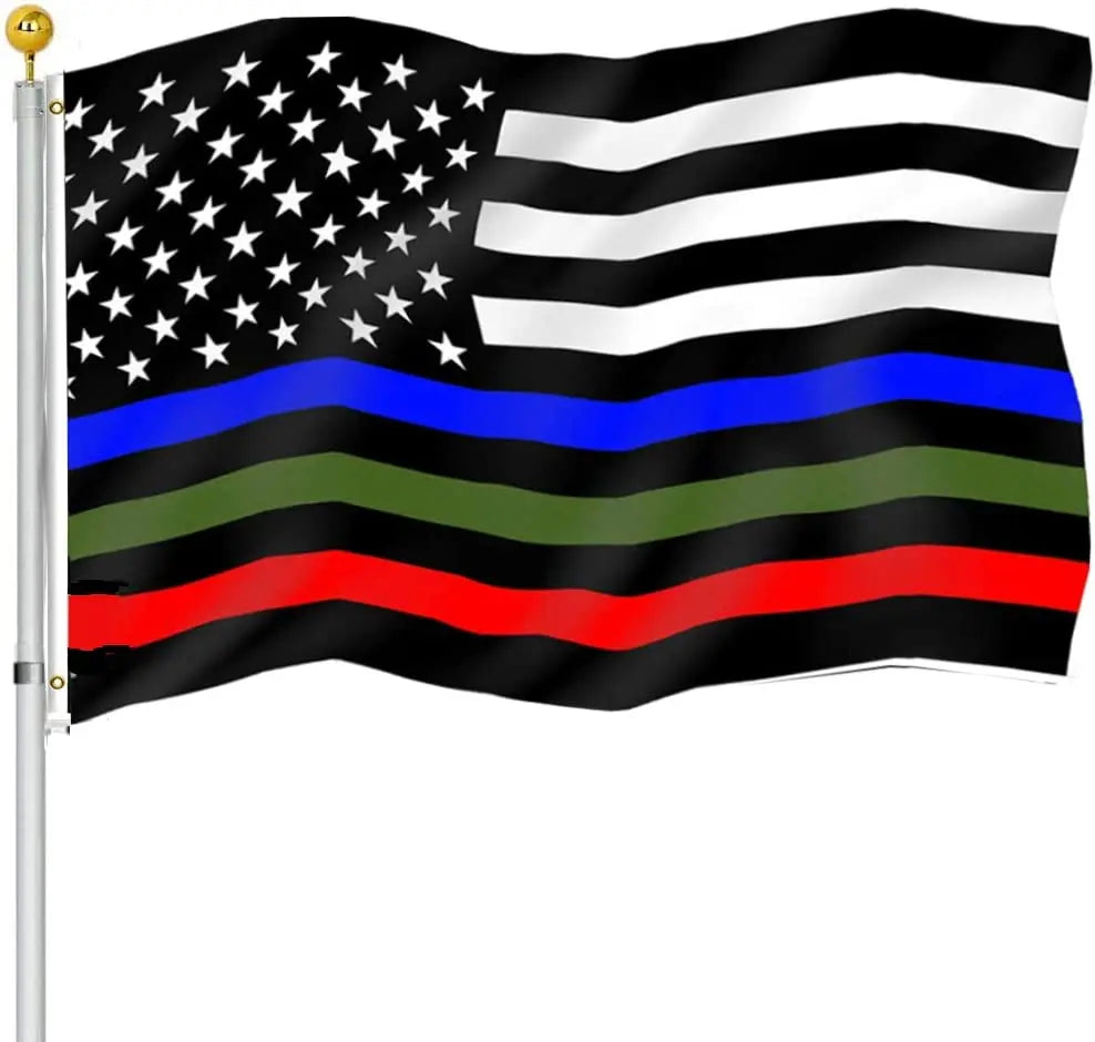 BOLISI CD-1-1-037-6 4.8m 6.2m 7.5m 9m Telescoping Flagpole Pennant Flying Style Waterproof Polyester National Flag Golden Ball