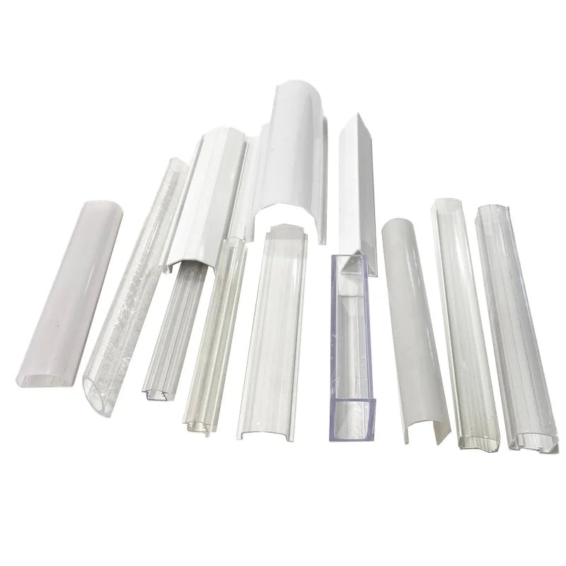 Hdpe Polycarbonate Acrylic Hips Ldpe Uhmwpe Focusing Linear Extrusion Lens Pvc Upvc Plastic Lighting Cover