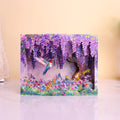 Wholesale Mother's Day 3D Pop up Greeting Cards with Hummingbird Floral Design Art Paper Custom Colors-in Stock