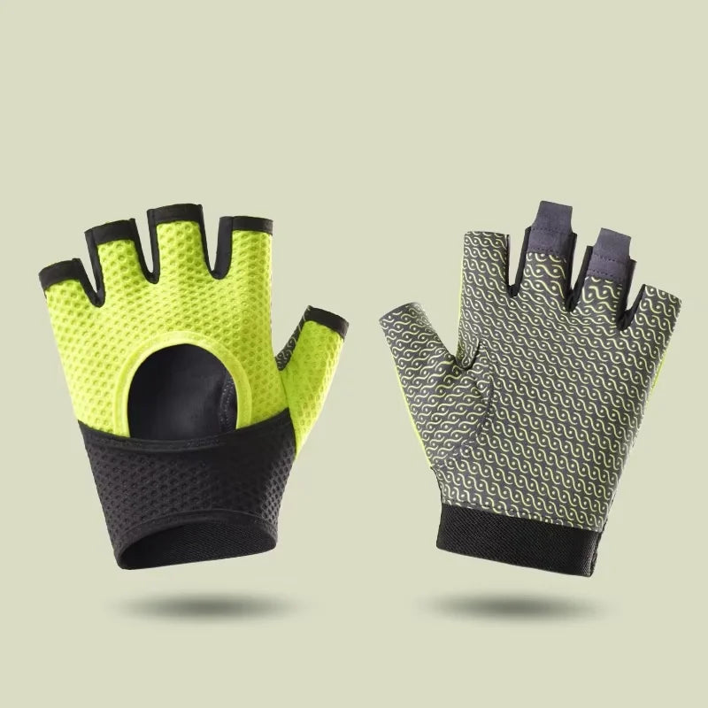 New Fashion Touch Screen Copper Gloves Fitness Workout Professional Made  Half Finger Gloves