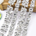 Cute Rabbit Head Shape Glass Crystal Cup Chain Rhinestone Metal Trim Ribbon DIY Shoes Dress Jewelry Garment Accessories