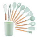 Top Selling Product Durable Commercial Household Custom Kitchen Cooking Tools Utensils Set Silicone From China