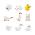 Desktop Small Ornaments Cartoon Living Room Garden Decorating Resin Animal Craft 3D Cute Duck Goose Kids Collectible Figurines