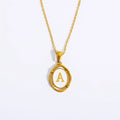 New Fashion Stainless Steel A-z Initial Letters Pendant Necklace for Women