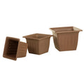 20cm Classical European Style Plastic square Pots Outdoor