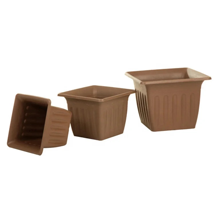 20cm Classical European Style Plastic square Pots Outdoor