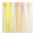 Polyester Wholesale Lemon Color Tulle Mesh Net Illusion Transparent Tulle Fabric Light Yellow Tulle Mesh Net Fabric