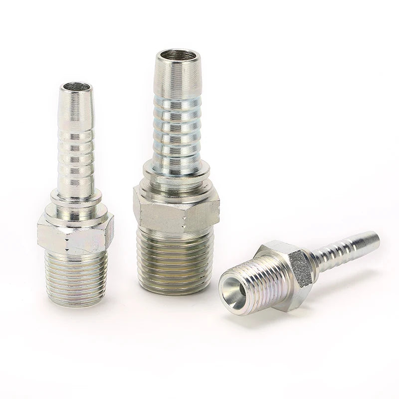 High Pressure Hydraulic Male NPT Straight 1sn/2sn Forged Carbon Steel Ferrule Hose Fitting