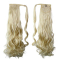 Wholesale 24'' 120g Curly Wave Synthetic Ponytail Hair Extensions Dyed Synthetic Fiber Wrap Around in Drawstring Clip