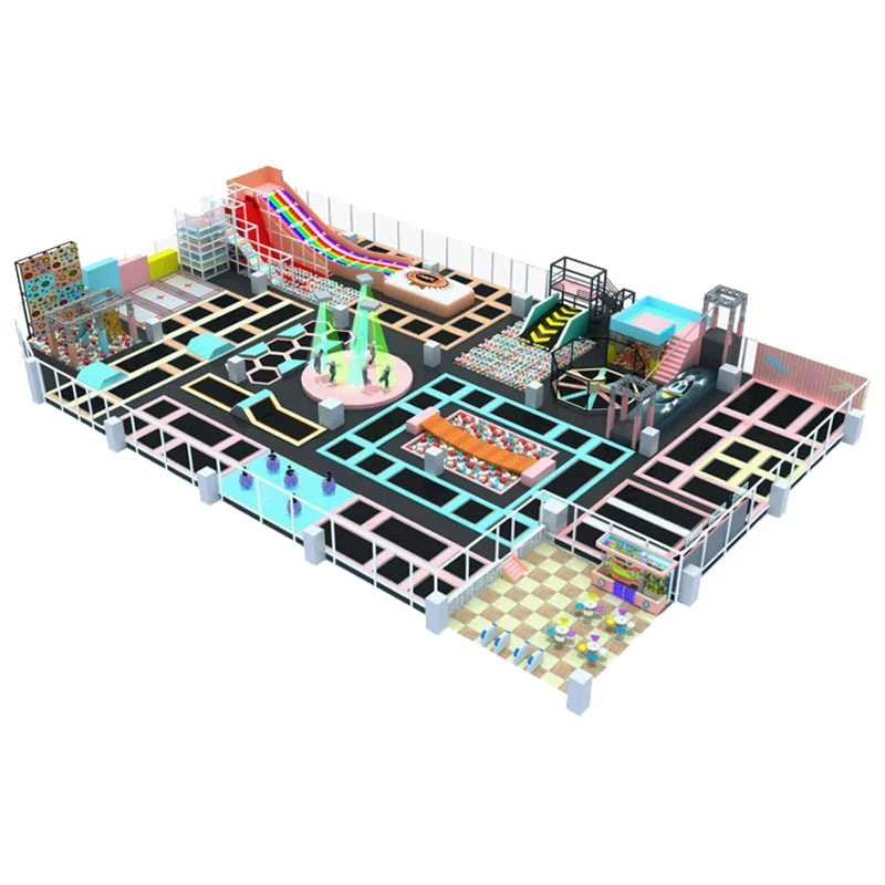 Hanlin Indoor Jump Tower for Trampoline Park Jumping Tower
