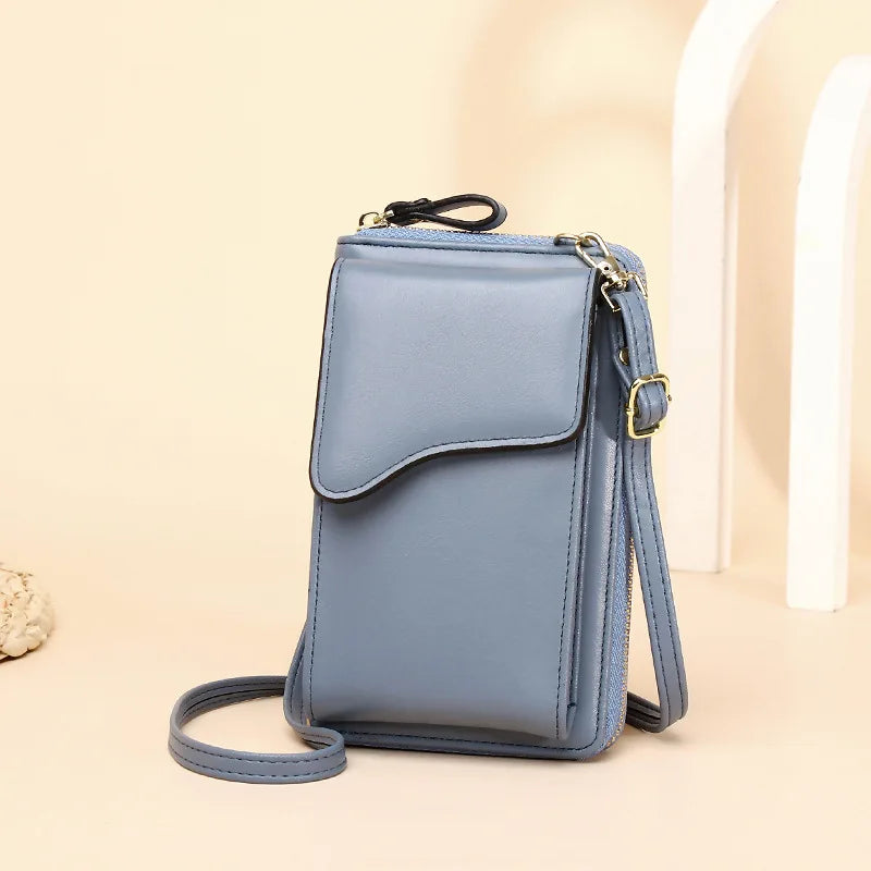 Sh2091 Ladies Custom Designer Zipper  Mini Crossbody Shoulder Bags Luxury Leather Waterproof Women  Mobile Phone PU  Small Bag