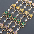 M1082 6pcs/Lot 18K Gold Plated Copper Nickel Free Jewelry Findings & Components DIY Pendants and Making  Pass REACH