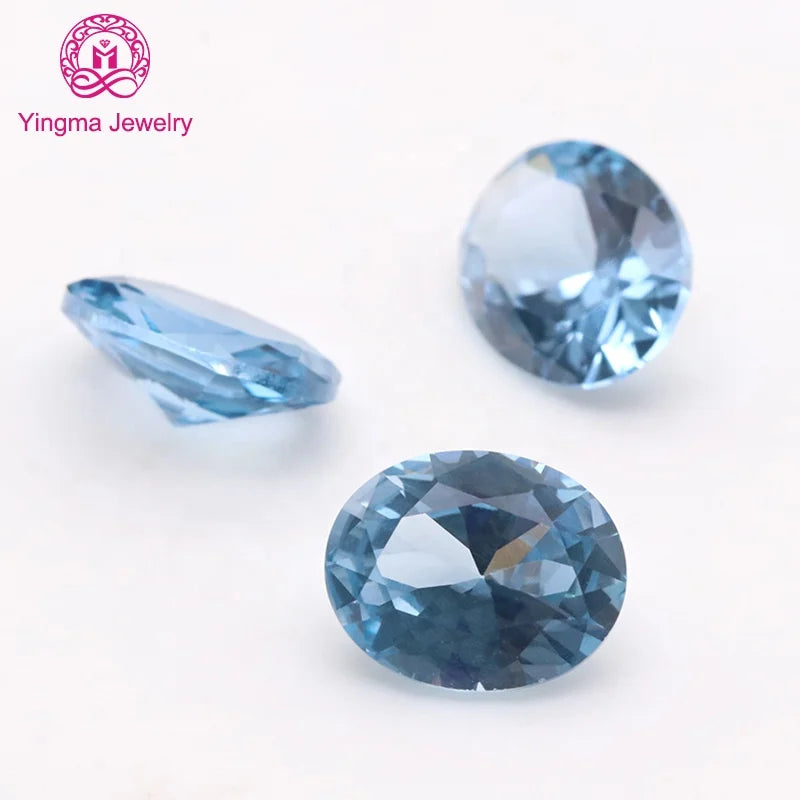 Best Factory Price Spinel Gemstone Oval Shape 2*3 mm to 8*10 mm Loose Synthetic 106# Spinel Stones for Wax Setting