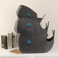 China Supplier Quality Children's Animal Felt Desktop Storage Kids Toy Box Whale Organizer Felt Whale Toy Box for Kid