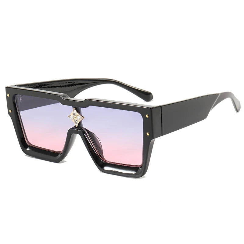 Superhot Eyewear 33532 Luxury Flat Top One Piece Lens Men Women Shades Sunglasses