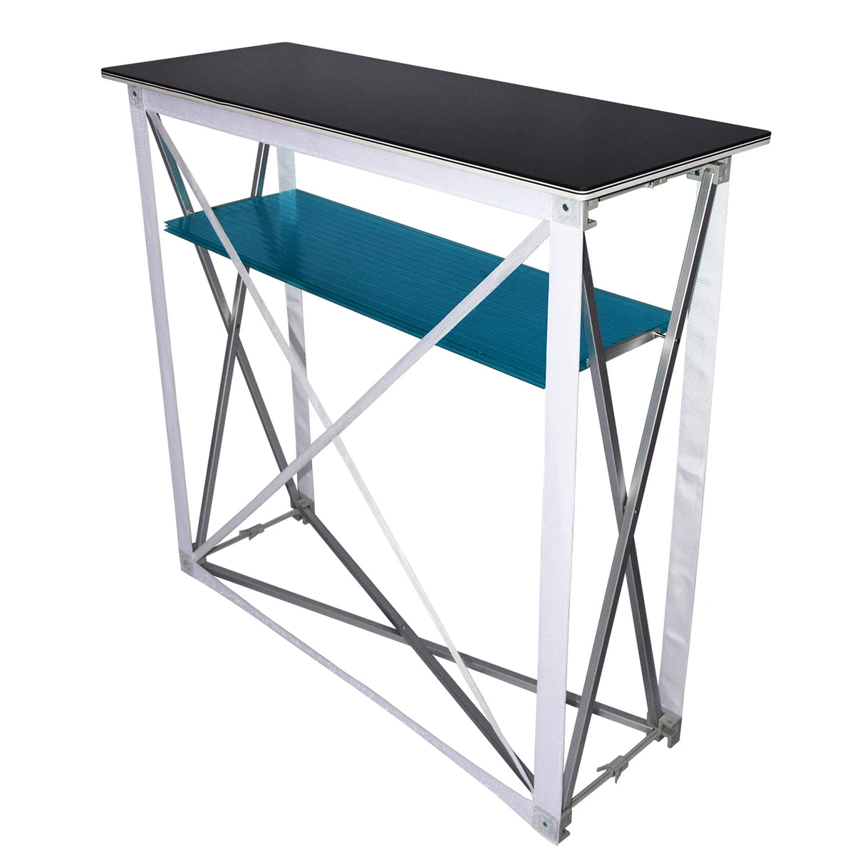 Portable Lightweight Foldable Trade Show Display Counter Pop Table Booth Advertising Promotion Cost-Effective Trade Show MegaBDM