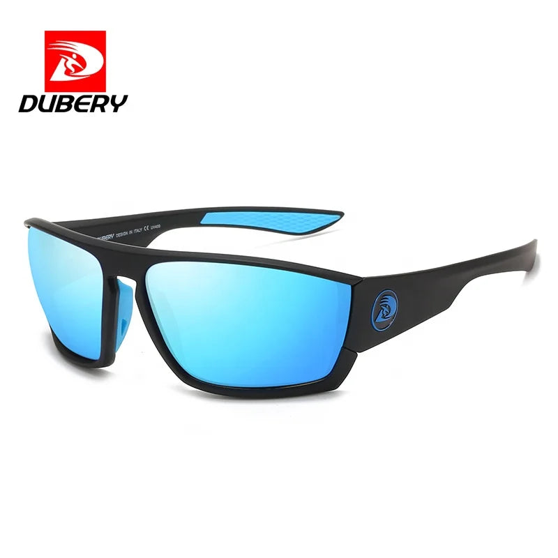 DUBERY Luxury Polarized Sunglasses for Women 2026 Retro UV400 Blue Red Frame X Fashion Sunglasses Direct From China Wholesaler