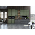 Small Modular Kitchen Cabinets with Marble Countertop for Hardware High Glossy Finish Customizable Kitchenette Units