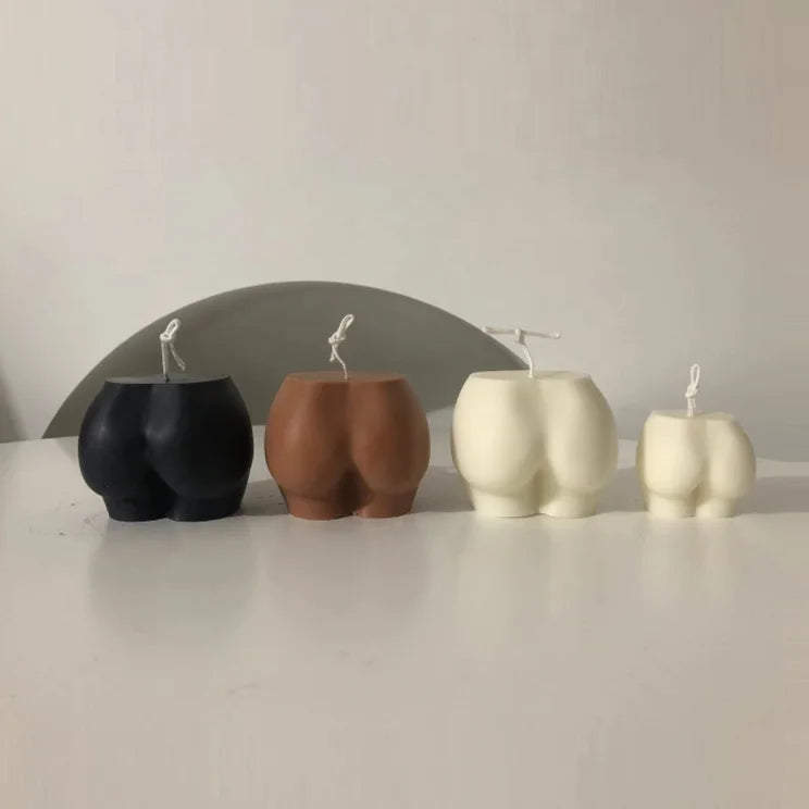 Handmade Ins Custom Butt Shape Soy Wax Scented Candle for Home Decor for Holidays and Mother's Day Beeswax Material