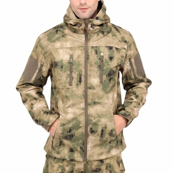 Rain Jacket Waterproof Softshell Tactical Men Jacket New Warm Hoodie Outdoor Clothing