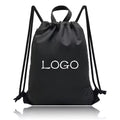 Wholesale Customized Promotional Logo Polyester Nylon Drawstring 30cm Shop and Backpack Draw String Bags Gym Sports
