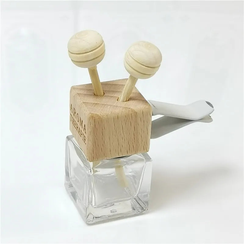 5ml 8ml square Glass Perfume Diffuser Car air Freshener Bottle in Stock for Sale