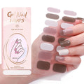 New Popular UV Gel Nail Sticker Strip Colorful Gradient Blooming Design Unique Gel Pet Decals for Nail Art