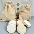 Wholesale 100% Bamboo Cotton Reusable Make up Remover Pads Deep Cleansing Facial Makeup Remover Cotton Pads