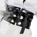 Alloy for Buckle Simple Elastic Belt for Ladies with Wide Waistband & Skirt Decorative Accessories Belt