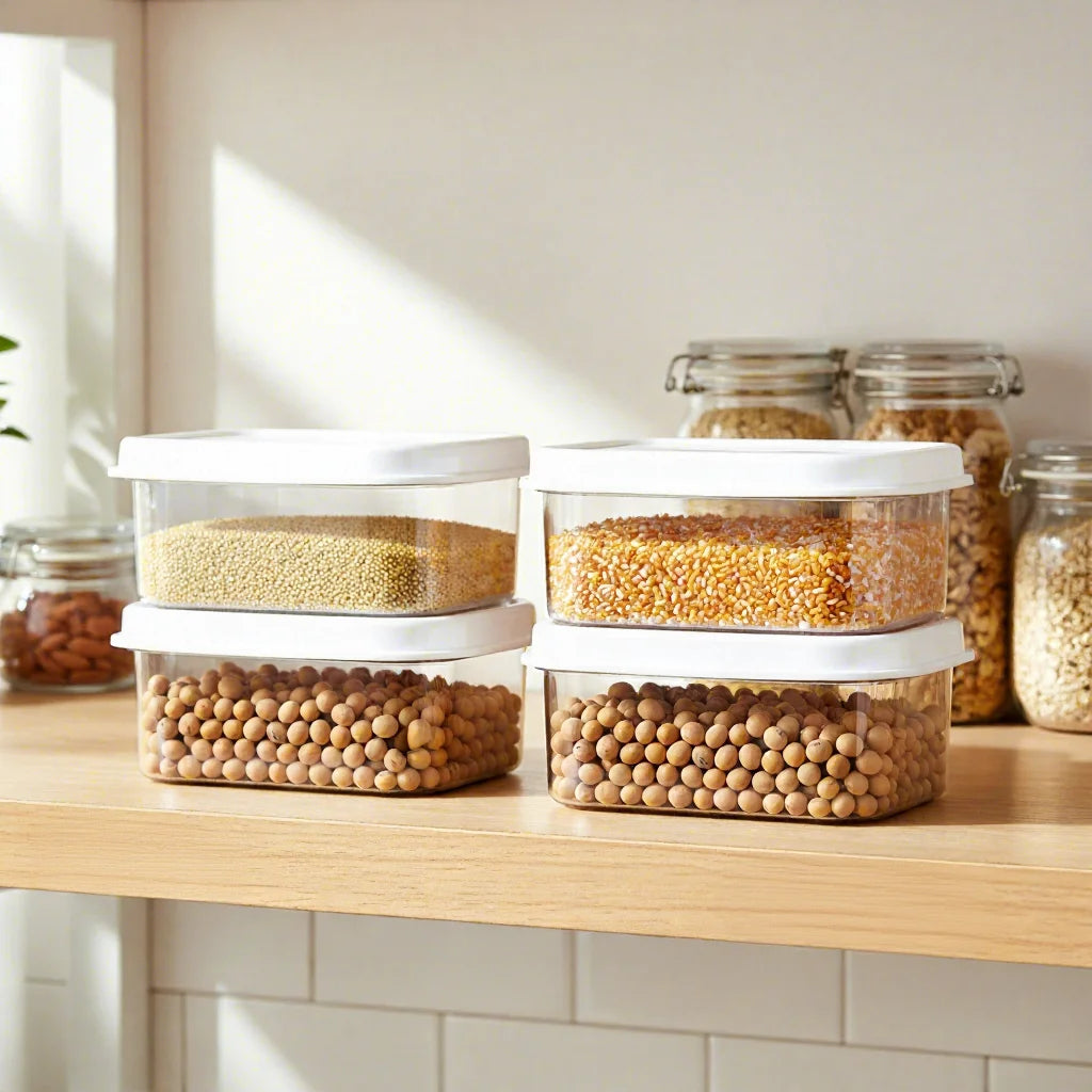 J8126 Kitchen Storage Jars Plastic Kitchen Storage Jars Set Storage Jar
