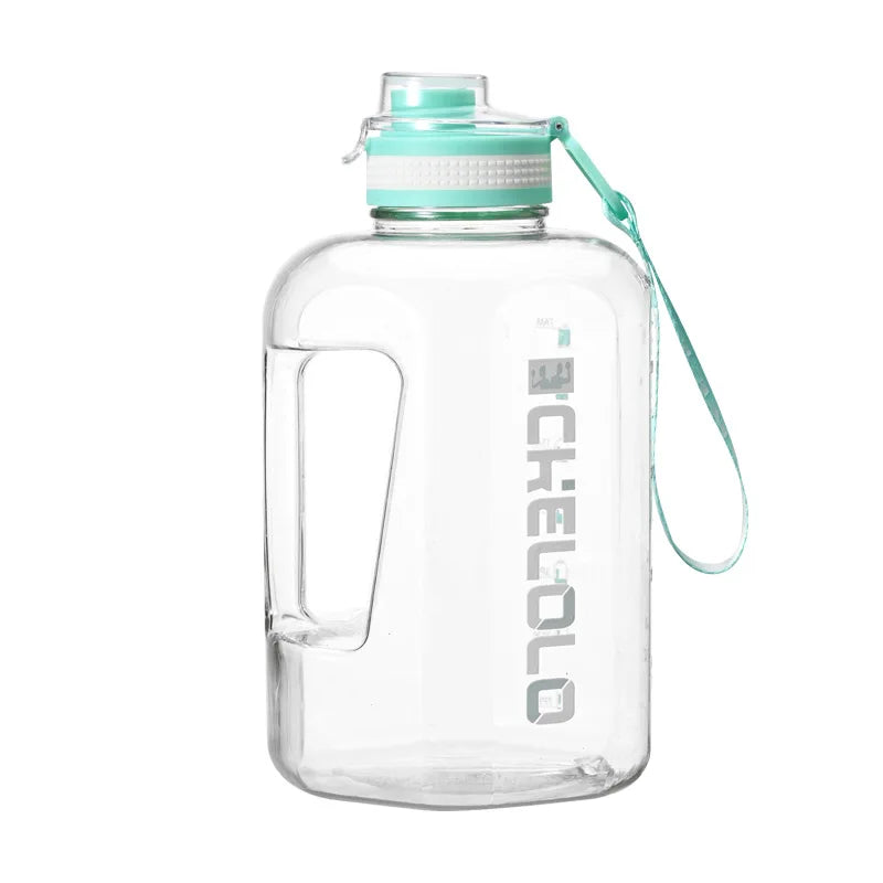 FX Factory Hot Sale Big Capacity 2L Eco-Friendly Color Cute Cartoon Bpa Free Lid Portable Gym Travel Plastic Motivational Water