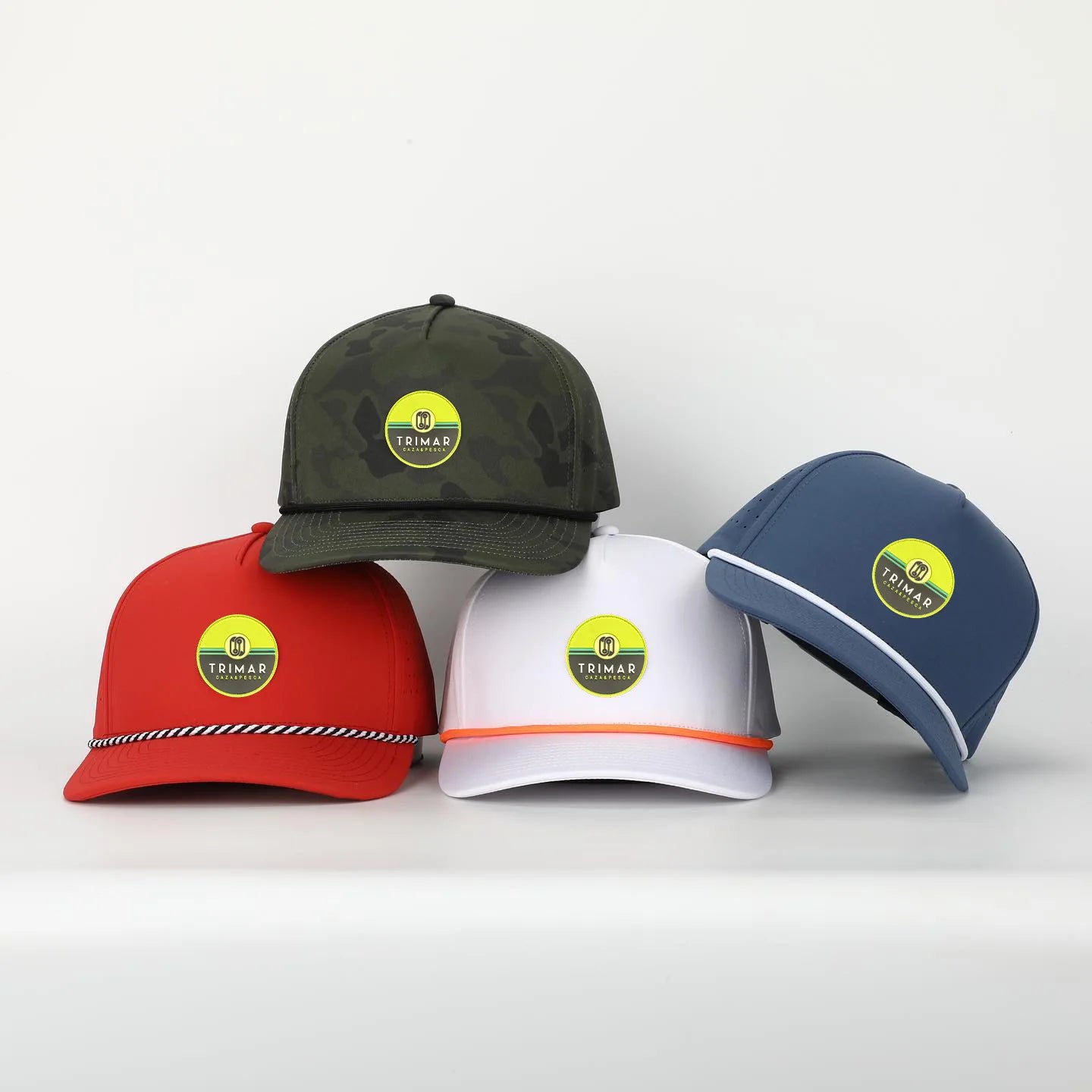 New Fashion Custom Mesh Patch Logo 5 Panel Waterproof Polyester Sport Formal Golf Hat Laser Cut Perforated Dad Gorras Rope