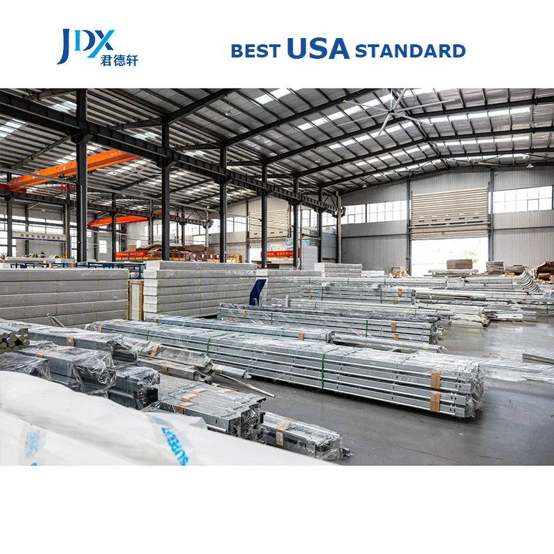 Wholesale 90 Degree Galvanized Steel Horizontal Industrial Garage Door Track for Garage Door 7ft