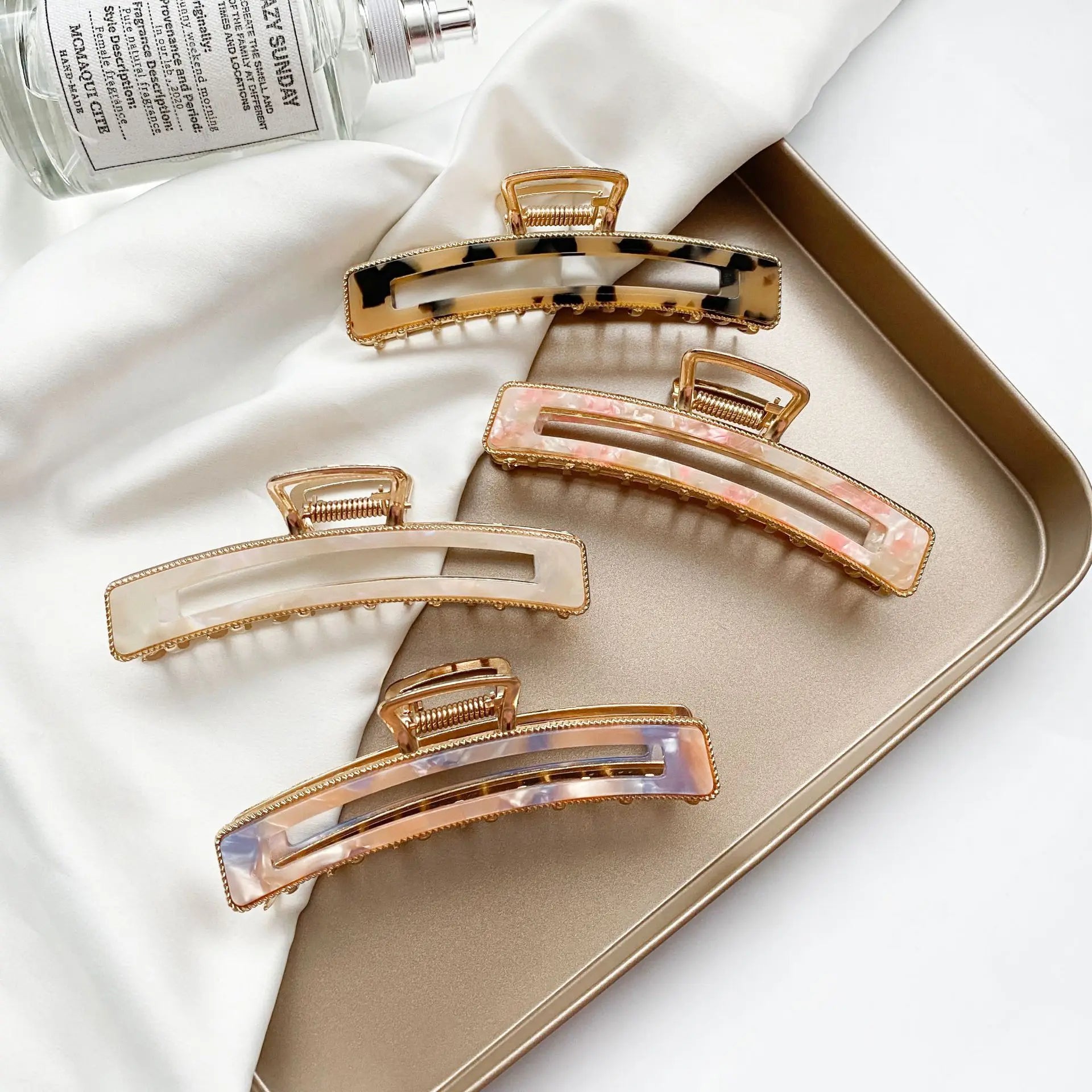 Wholesale Hair Claw Clip Large Acid Grab Clip Can Be Customized Acetate Hair Claw Metal Claw Clip for Women