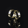 KH551 Abiding Chunky Band Couple Ring Set Princess Cut Moissanite Engagement Band Silver Couple Rings for Anniversary Gift