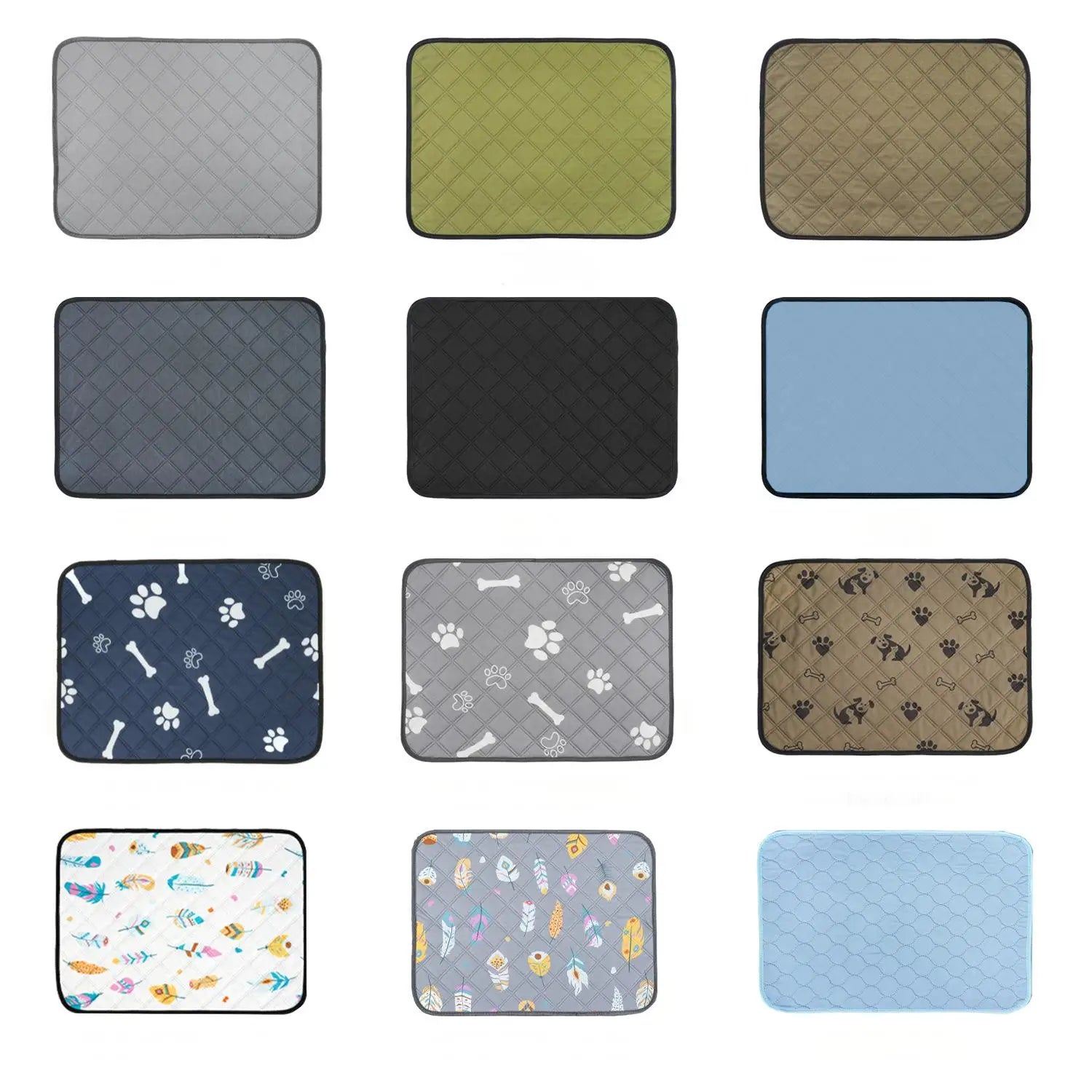 Washable Non Slip Reusable Washable Puppy Dog Training Pee Pads Pet Absorbent Mat Pet Pee Pads