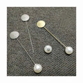 10mm 12mm 14mm 16mm Loose Pearl Jewelry Material Accessories Long Pin Round Gold Silver Plate Pearl for Brooch Corsage Making