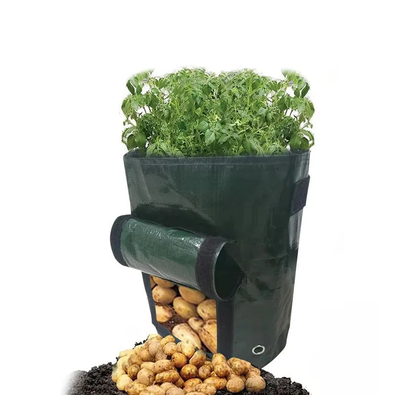Thick PE Potato Growing Bags10 Gallon Garden Grow BagsHeavy Duty Vegetable Planter Bag for Tomato Fruits