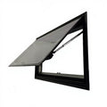 Lightweight Motorhome Window Rv Side Window Camper Hinge Window with Roller Blind and Flynet for Camping Trailer