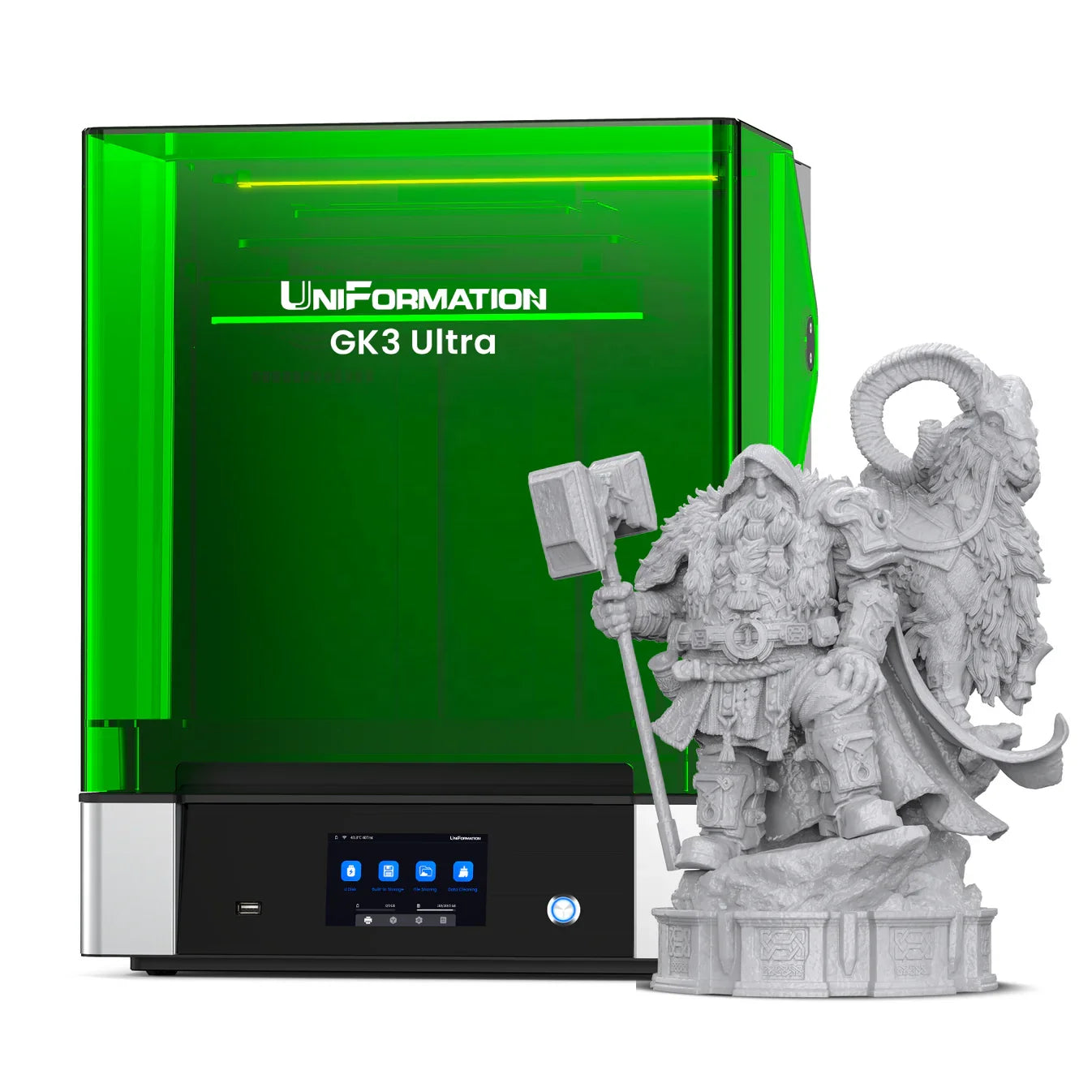 Uniformation Ready to Ship GK3 Ultra Large Print Size 300*160*300mm 16K HD Masked SLA LCD Resin 3D Printer