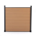Custom Size 10 Feet High Out Door Garden Wpc Panel Fence for Outdoor