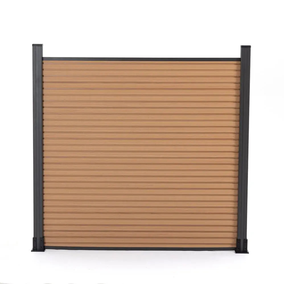 Custom Size 10 Feet High Out Door Garden Wpc Panel Fence for Outdoor